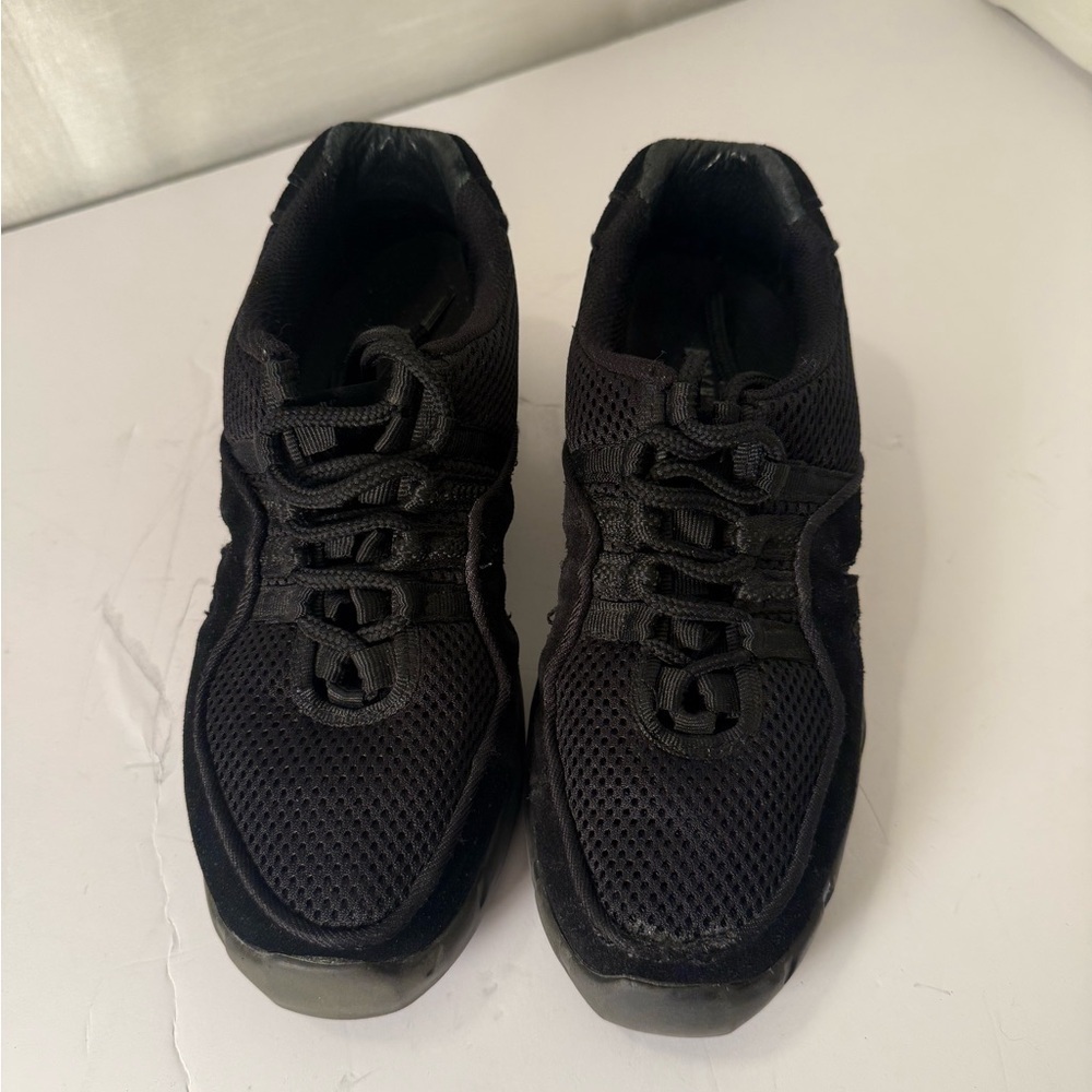 Bloch Black Mesh & Suede Lace-Up Sneakers
